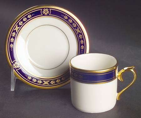 Winslow Castle Flat Demitasse Cup & Saucer Set
