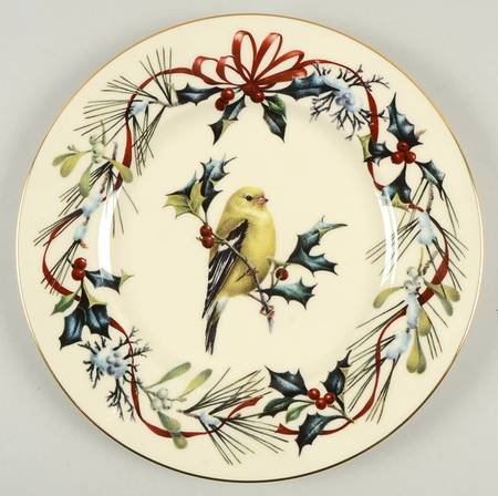 Winter Greetings Accent Luncheon Plate