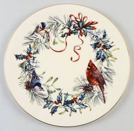 Winter Greetings Cake Plate