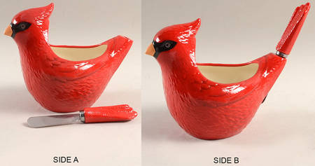 Winter Greetings Dip Bowl & Spreader Set