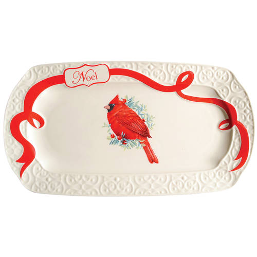 Winter Greetings 14" Oblong Serving Platter