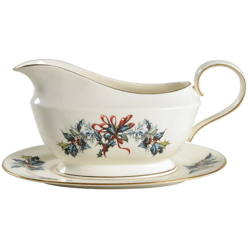 Winter Greetings Gravy Boat & Underplate