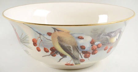 Winter Greetings 9" Scenic Serving Bowl