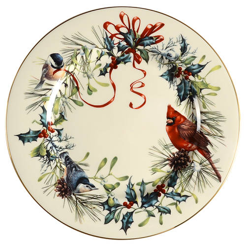 Winter Greetings Salad Plate