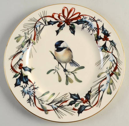 Winter Greetings Accent Luncheon Plate