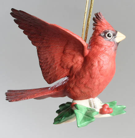 Winter Greetings Cardinial Flying Ornament