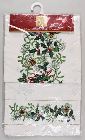 Winter Greetings 14" X 70" Cloth Table Runner