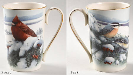Winter Greetings Scenic Accent Mug
