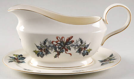 Winter Greetings Gravy Boat & Underplate