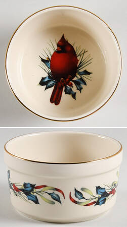 Winter Greetings Dip Bowl (For Dip and Spreader)