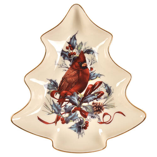 Winter Greetings 1 Part Medium Tree Shaped Dish