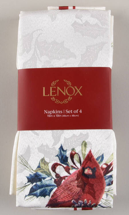 Winter Greetings Cloth Napkin - Set of 4