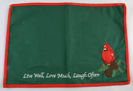 Winter Greetings Cloth Placemat