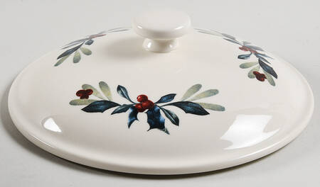 Winter Greetings Lid for 1 Qt Round Casserole