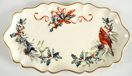 Winter Greetings Oblong Tray