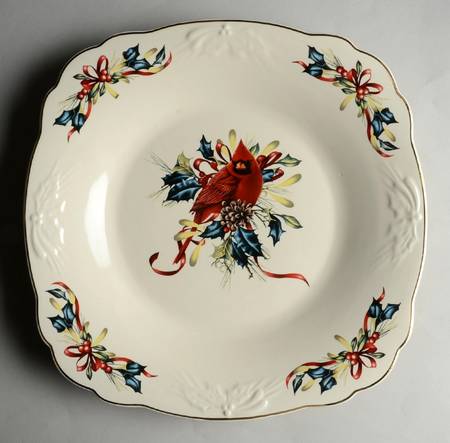 Winter Greetings 11" Square Serving Platter