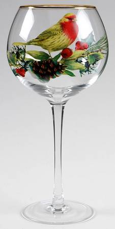 Winter Greetings Glassware-Wine Balloon