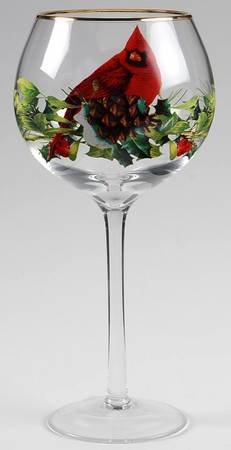 Winter Greetings Glassware-Wine Balloon