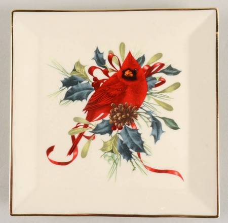 Winter Greetings 6" Square Dish