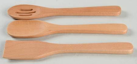 Winter Greetings Wood/Metal/Plastic Utensil Set
