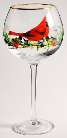 Winter Greetings Glassware-Wine Balloon