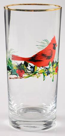 Winter Greetings Glassware Highball