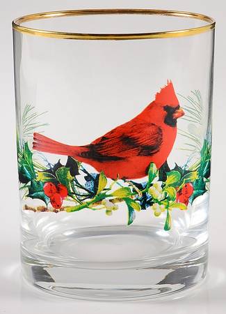 Winter Greetings 10 Oz Glassware Double Old Fashioned