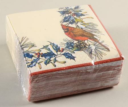 Winter Greetings Package of Paper Beverage Napkins