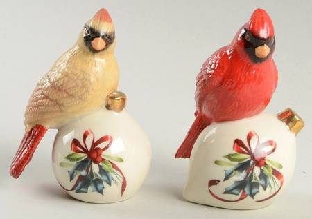 Winter Greetings Figural Salt & Pepper Set