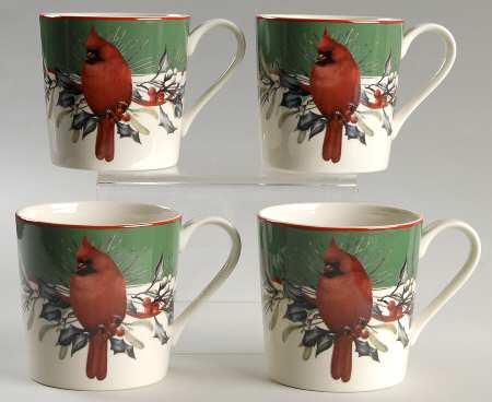 Winter Greetings Accent Mug Motif 1 - Set of 4