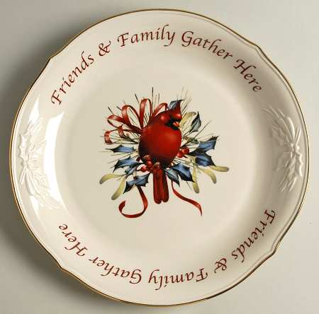 Winter Greetings 12" Sentiment Dessert Platter