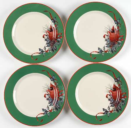 Winter Greetings Accent Salad/Dessert Plate - Set of 4