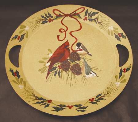 Winter Greetings Metal Serving Tray