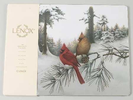 Winter Greetings Corkboard Placemat - Set of 2