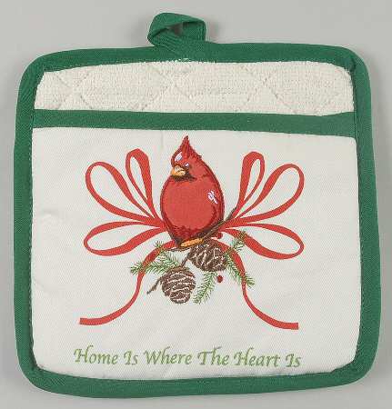 Winter Greetings Cloth Potholder