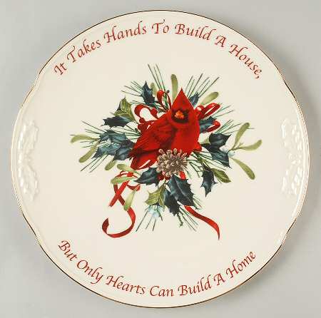 Winter Greetings Cake Plate