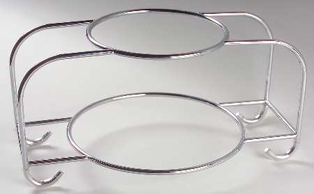 Winter Greetings Metal Buffet Rack Holds 6 Dinner/Salad Plates
