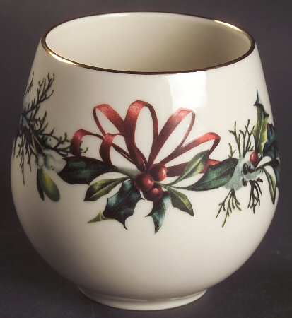 Winter Greetings 3" Cache Pot Candleholder