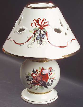 Winter Greetings Candle Lamp & Shade