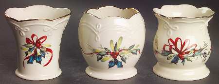 Winter Greetings Votive Candleholder - Set of 3 Motifs
