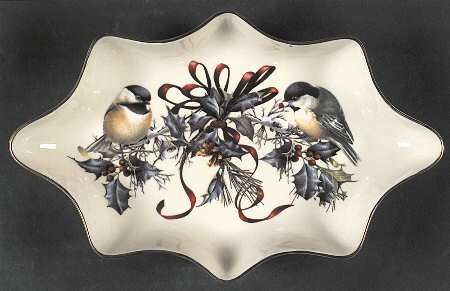 Winter Greetings Open Candy Dish