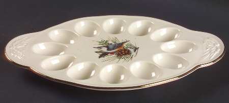 Winter Greetings Deviled Egg Platter