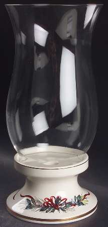 Winter Greetings Hurricane Lamp & Globe