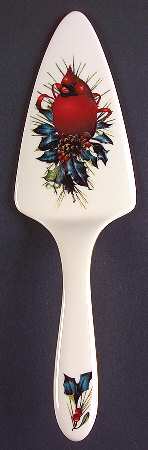 Winter Greetings Solid Piece Dessert Server
