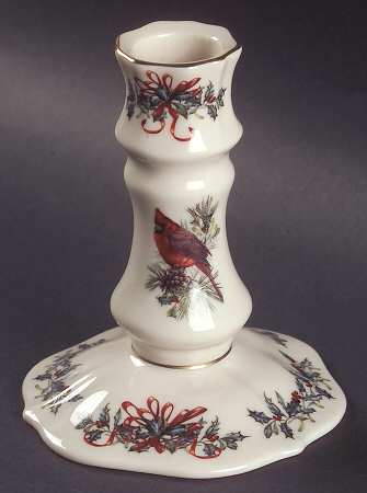 Winter Greetings Small Candlestick
