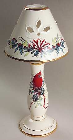 Winter Greetings Candlestick Lamp & Shade