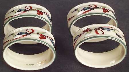 Winter Greetings Napkin Ring - Set of 4