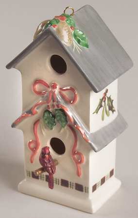 Winter Greetings Birdhouse Ornament