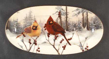 Winter Greetings Scenic Sandwich Tray