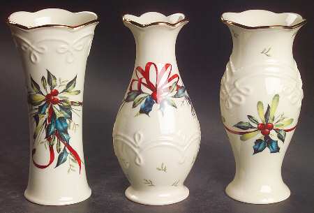 Winter Greetings Set of 3 Vase-Bud 5" Motifs
